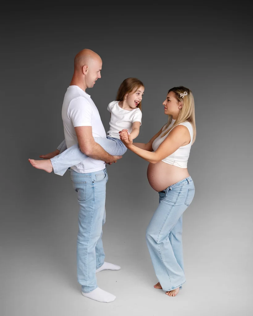 Family photographed during The Petite Session in Enfield, North London