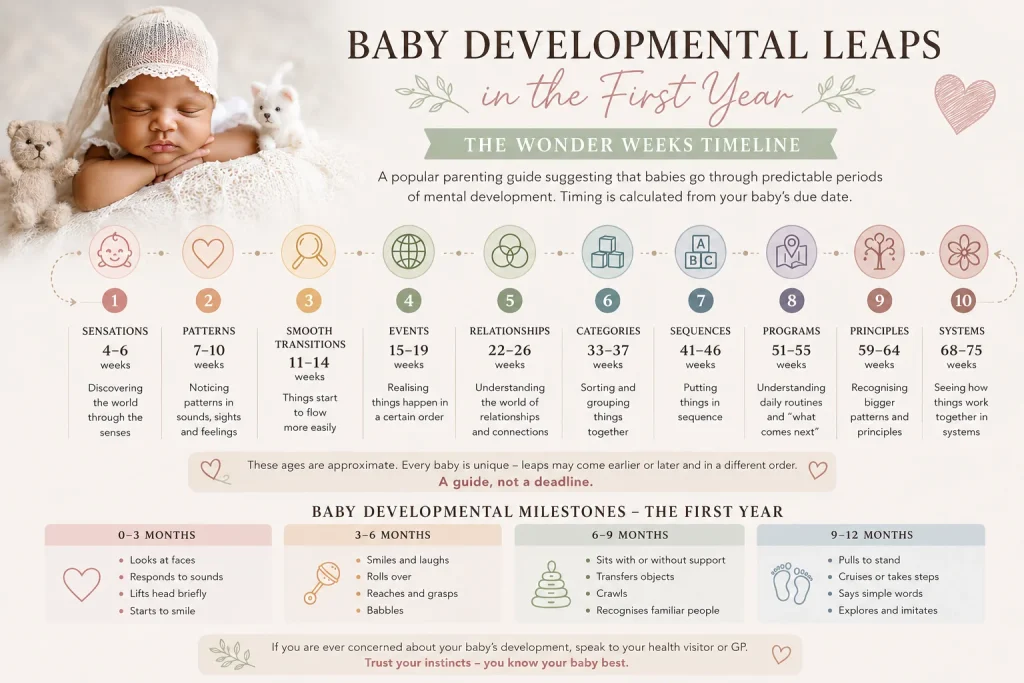 Baby developmental milestones and growth during the first year