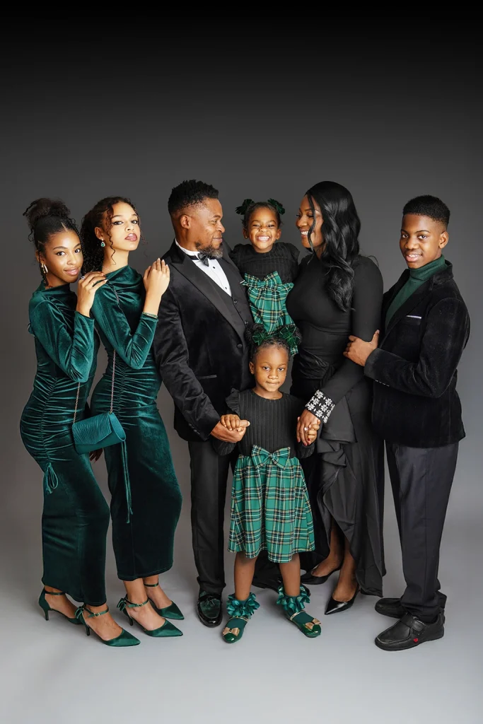 Family portrait during a photography session in Enfield, North London