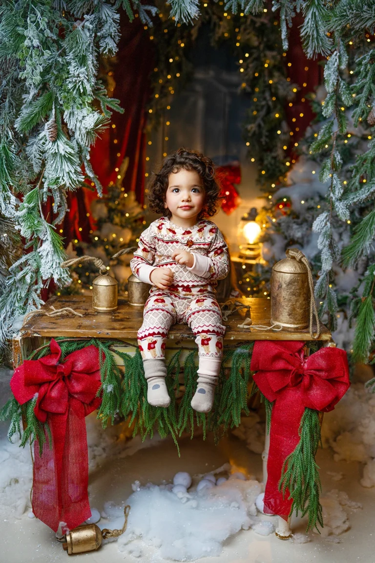 Christmas mini sessions in Enfield, North London with festive family photography