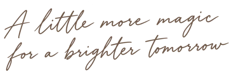Handwritten Christmas message A little more magic for a brighter tomorrow