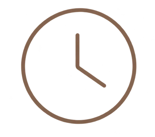 Photography studio opening hours clock icon